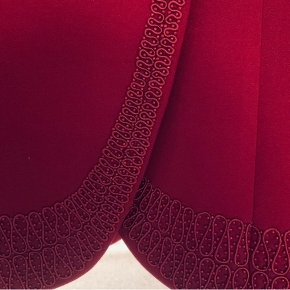 Office to evening John Meyer Claret Skirt Suit, Size 10 - Picture 3 of 8